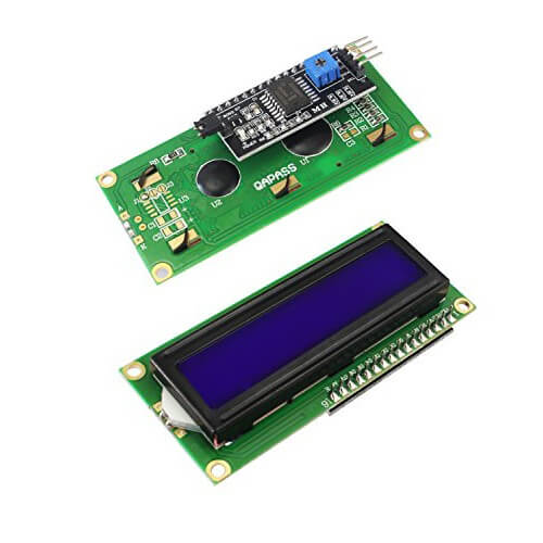 16x2 LCD with I2C (Soldered)- Blue