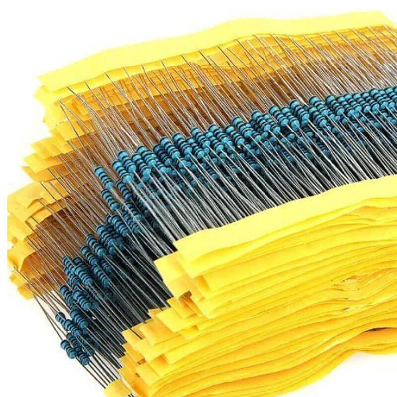 600Pcs 1/4W Metal Film Resistor Kit (30 Values - 20 Each)